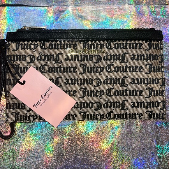 NEW Juicy Couture Monogram Clutch Wallet - Picture 1 of 4